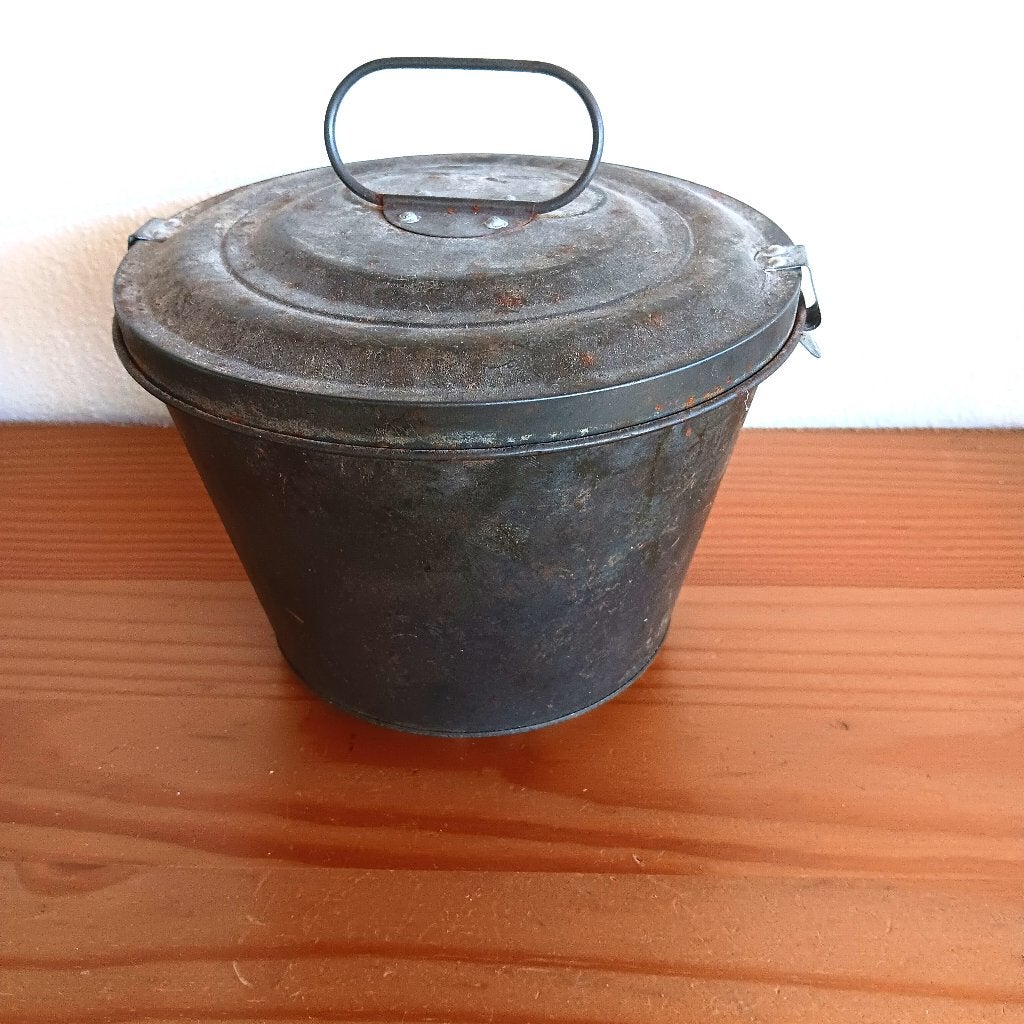 Antieke metalen bakvorm, poffert vorm, jaren 30, Ophalen of Verzenden
