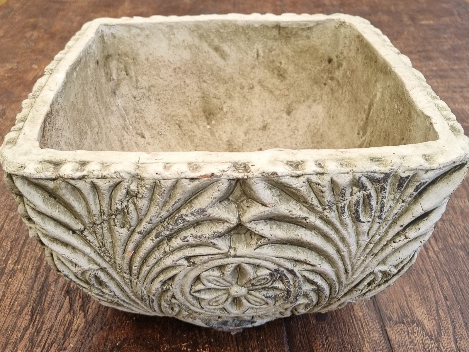 Vintage Terracotta bloempot, Tuin en Terras, Ophalen, Rond, Zo goed als nieuw, Aardewerk