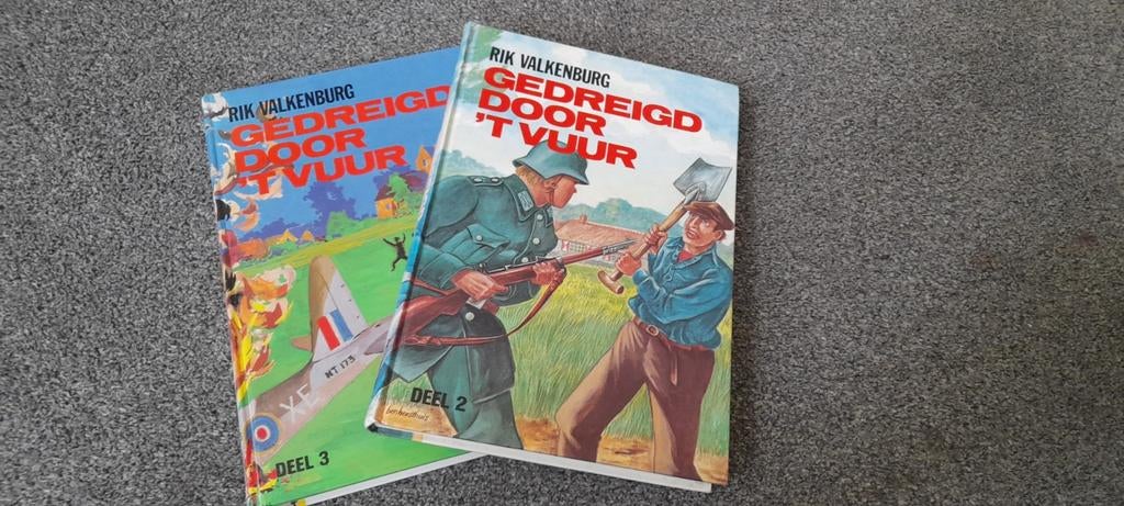 Rik Valkenburg Gedreigd door 't vuur deel 1 en 2., Boeken, Geschiedenis | Stad en Regio, Ophalen of Verzenden, Zo goed als nieuw