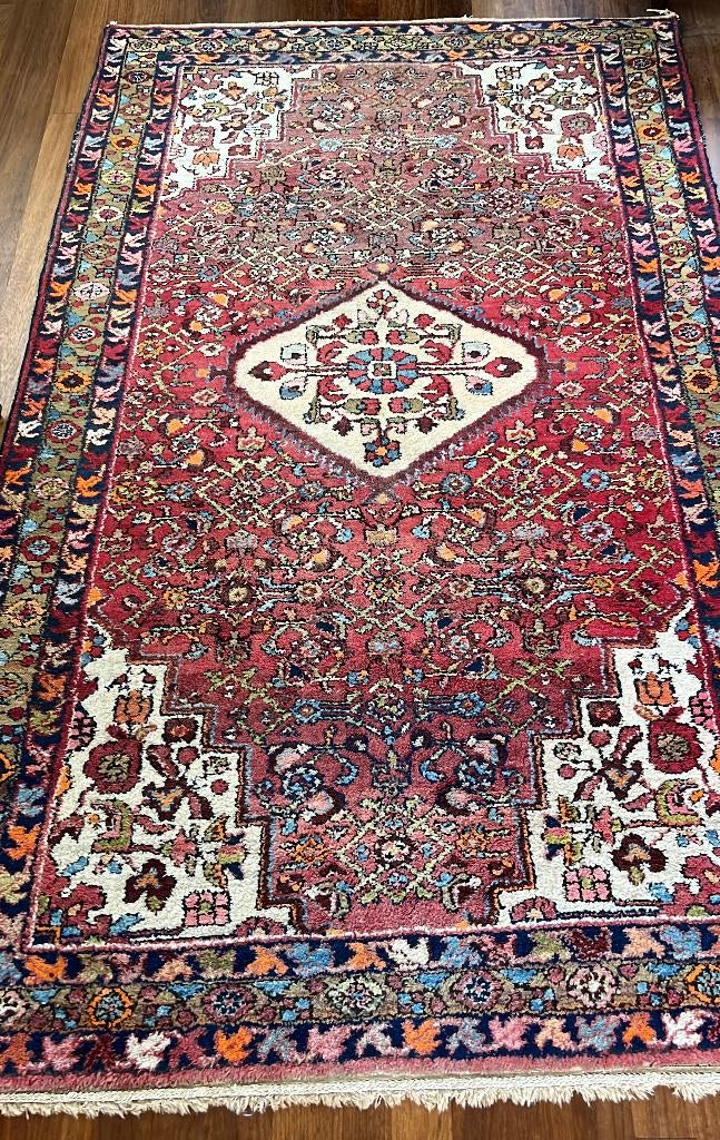 Handgeknoopt Persisch tapijt, Ophalen, Gebruikt, 100 tot 150 cm, 200 cm of meer