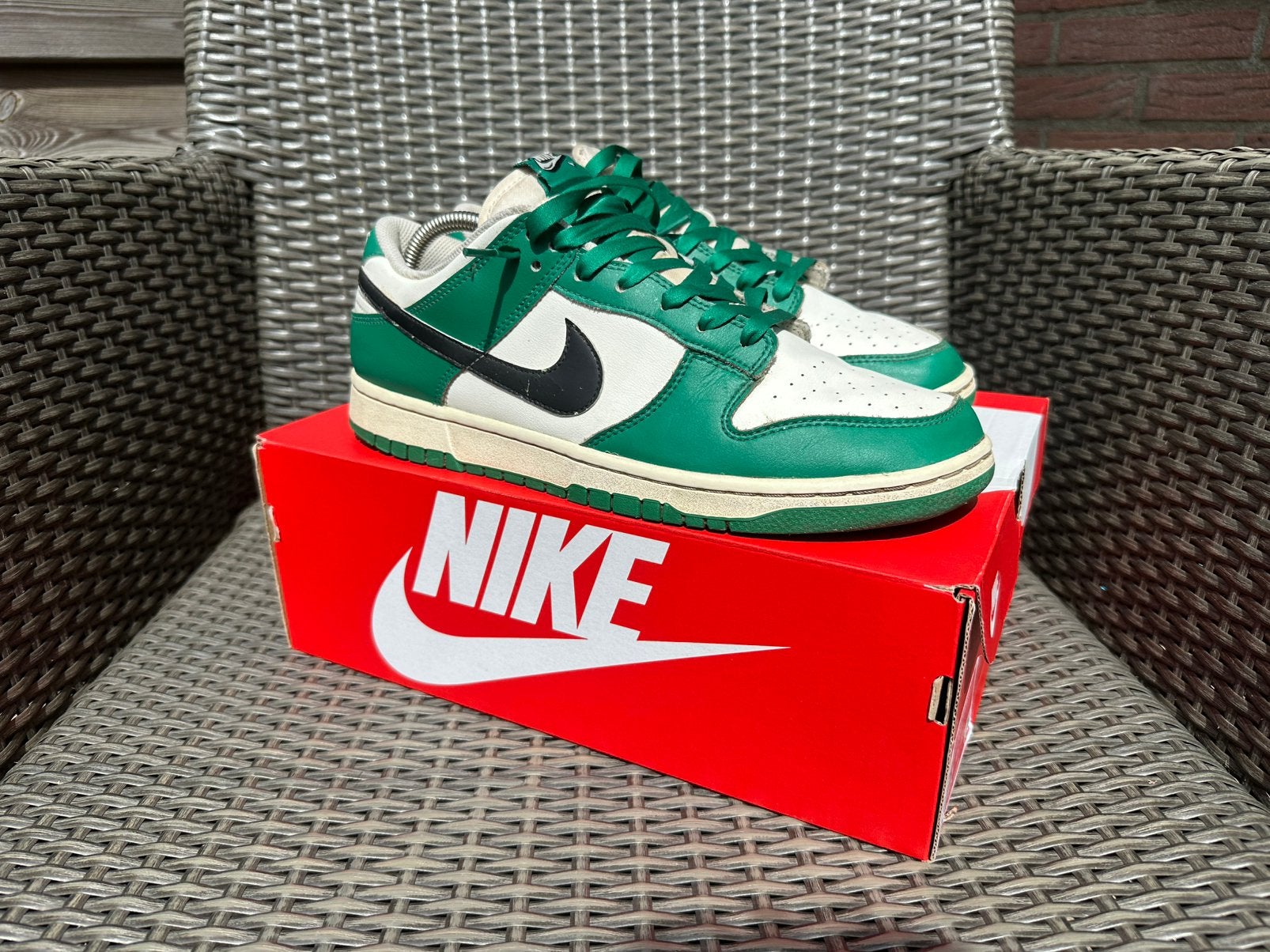 Nike Dunk Low Green Lottery, Overige kleuren, Ophalen of Verzenden, Sneakers of Gympen, Zo goed als nieuw