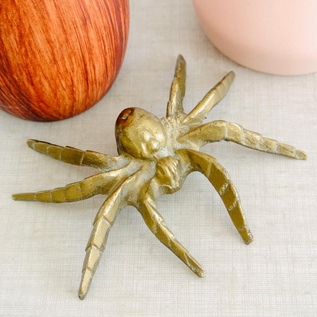 XL messing SPIN vintage koper spider Mid Century retro MCM, Antiek en Kunst, Antiek | Koper en Brons, Ophalen of Verzenden, Koper
