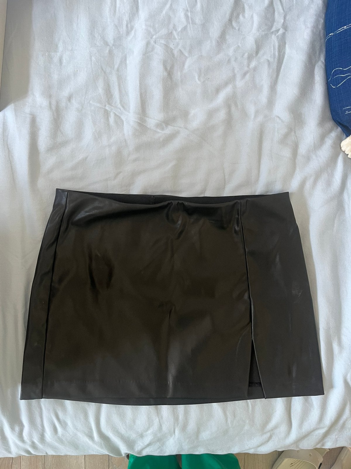 Faux leather Rok h&m, Ophalen of Verzenden, Zo goed als nieuw, Zwart, Boven de knie