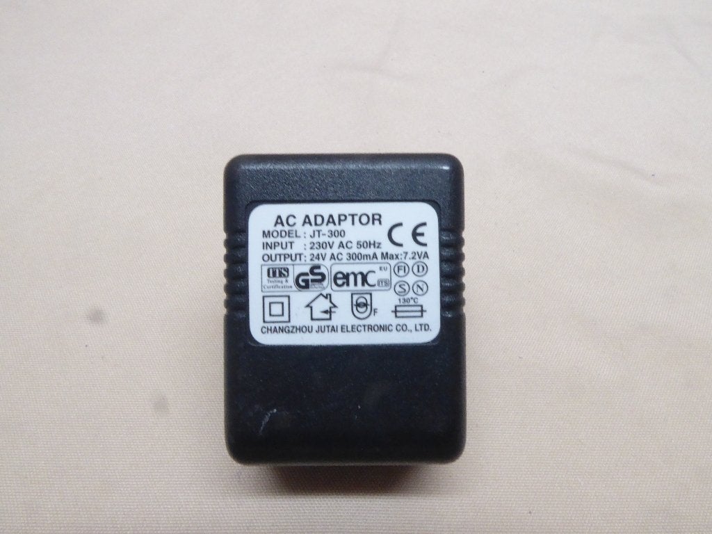 Adapter | AC adapter | JT-300 | 24VAC 300mA 7,2VA | zgan, Ophalen of Verzenden, Zo goed als nieuw
