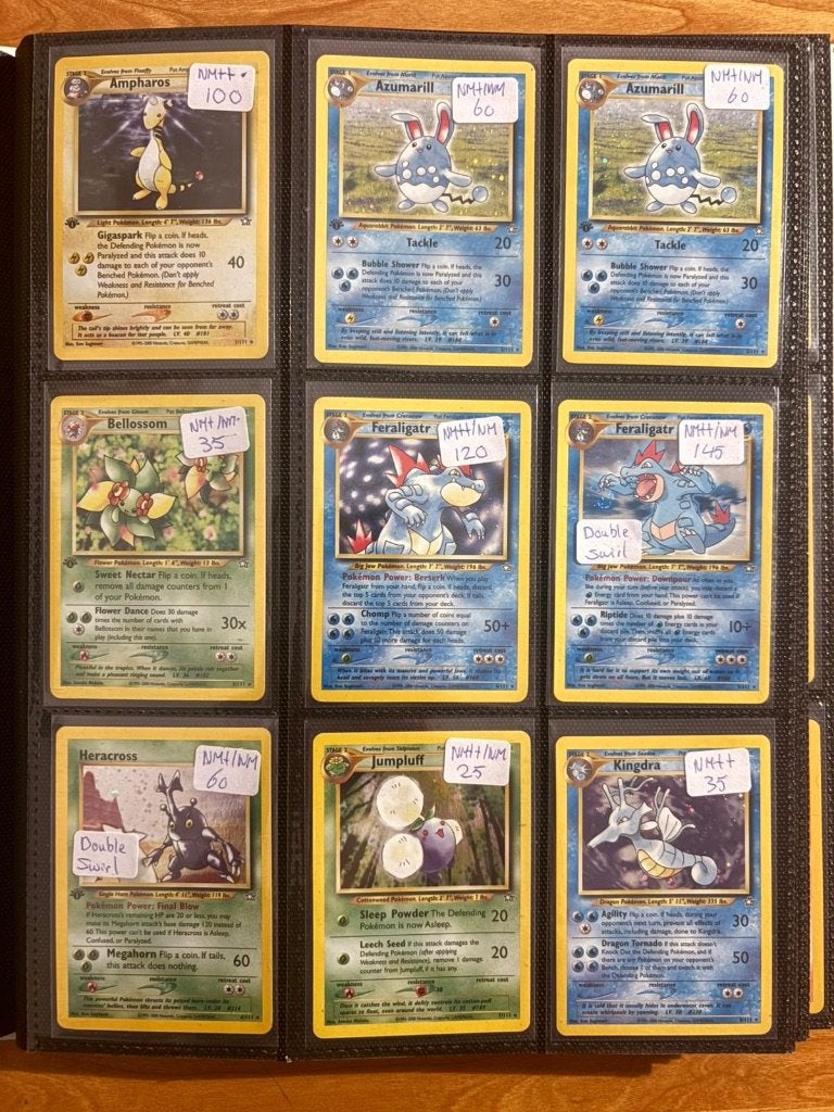 Pokemon Neo Genesis kaarten, Ophalen of Verzenden, Meerdere kaarten
