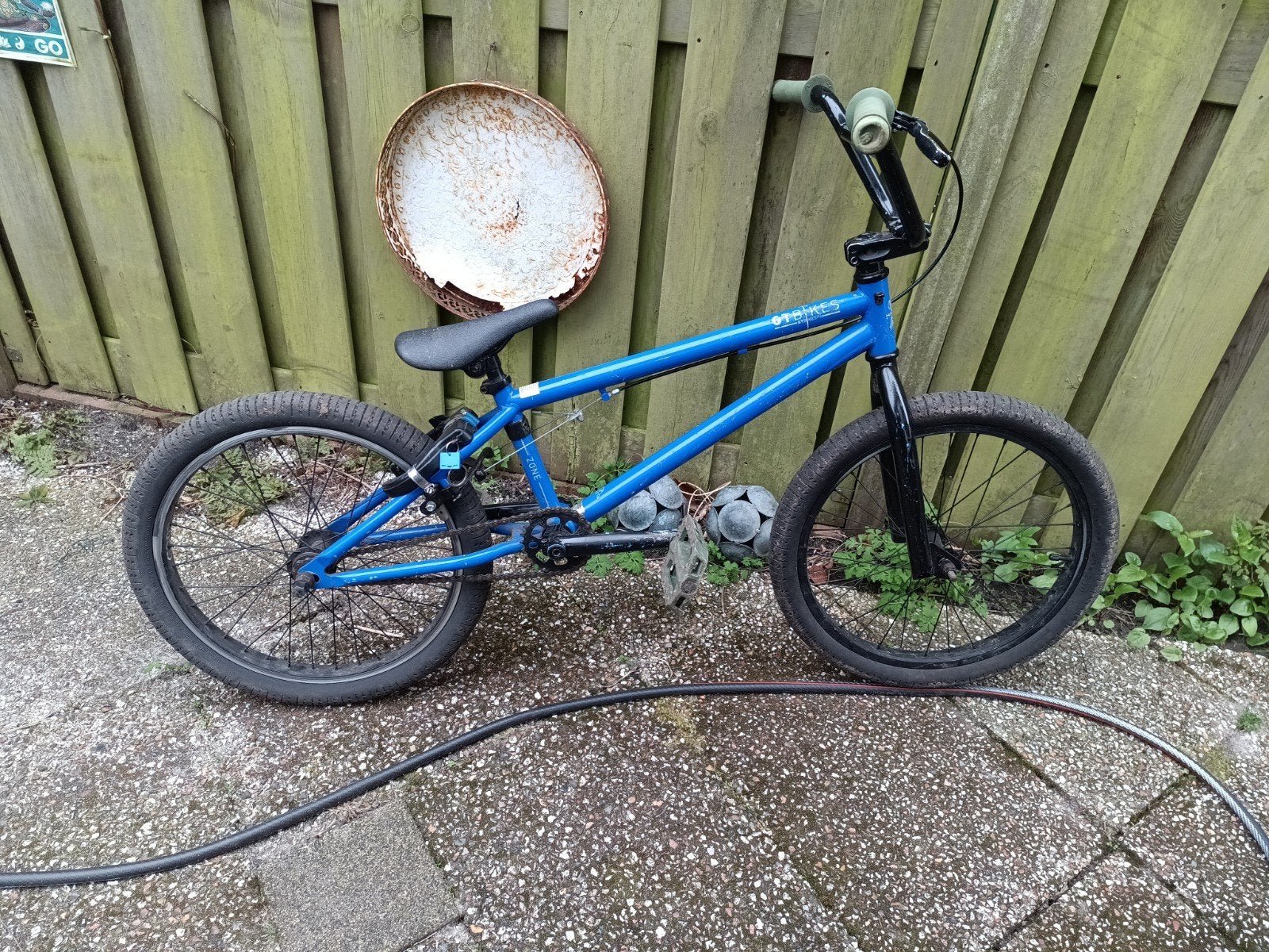 GT Bikes BMX Fiets - Blauw, Gebruikt, Ophalen, Velgrem, V-brakes, 16 tot 20 inch