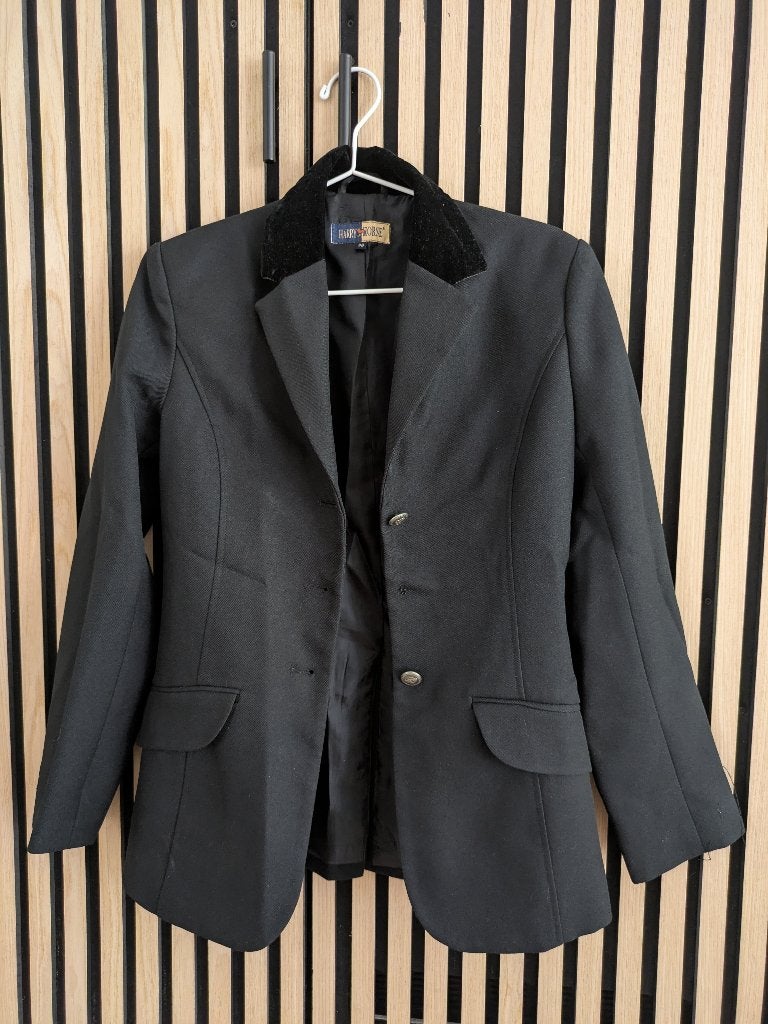 Wedstrijdjas paardrijden 36, Gebruikt, Dressuur, Ophalen of Verzenden, Zwart