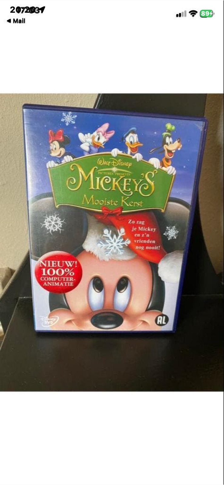 Walt Disney- Mickey's Mooiste Kerst DVD -, Cd's en Dvd's, Dvd's | Tekenfilms en Animatie, Gebruikt, Amerikaans, Bonusmateriaal