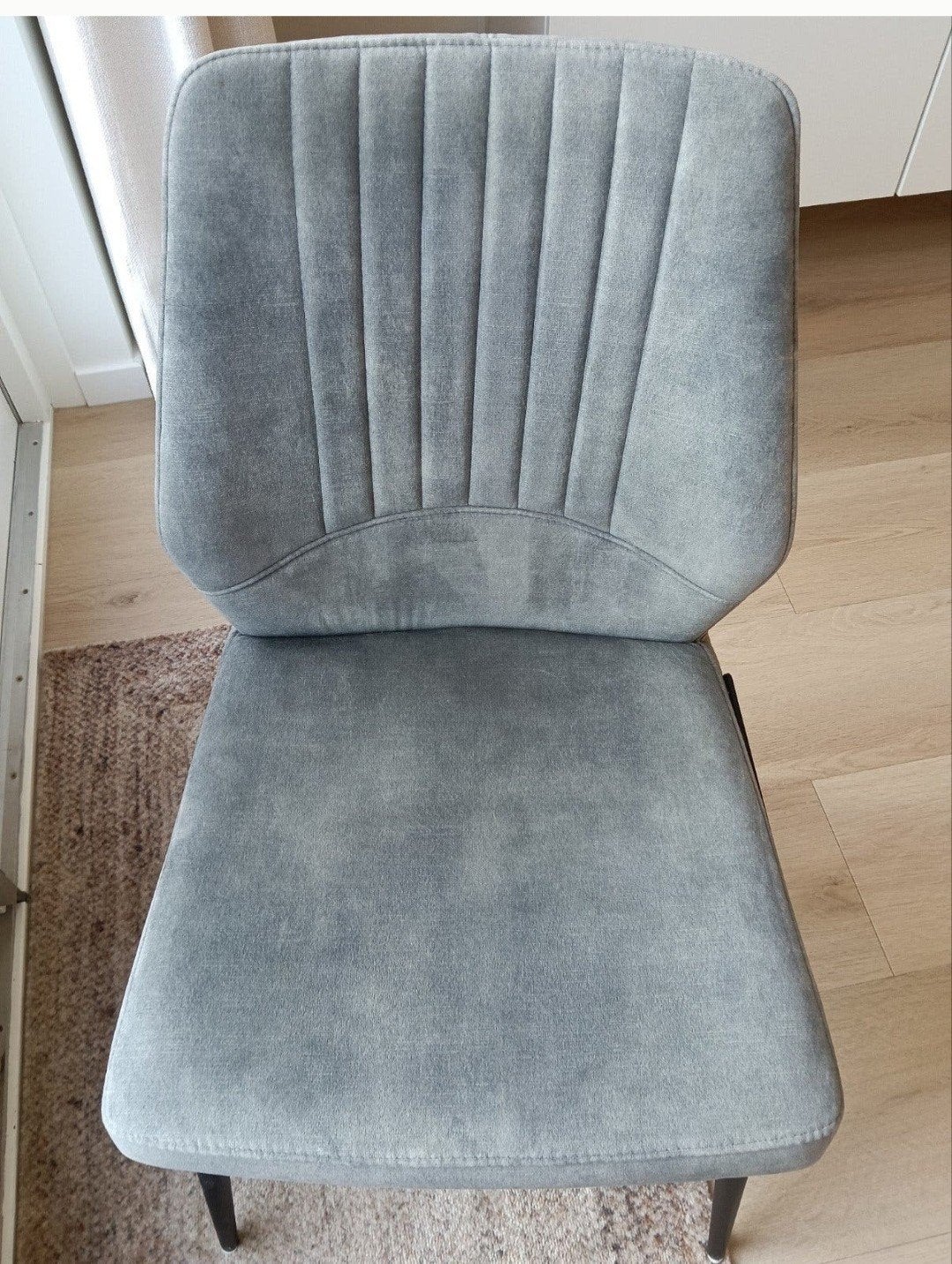 eetkamerstoelen, Ophalen, Zo goed als nieuw, Blauw, Stof