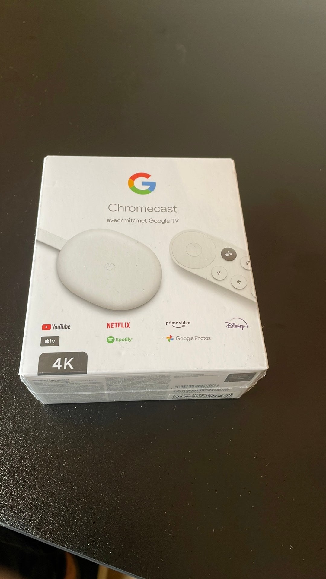 Google chromecast 4K nieuw in doos, Audio, Tv en Foto, Ophalen of Verzenden, Nieuw, HDMI