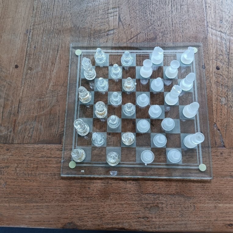 Schaakspel van glas, Verzenden, Minder dan 500 stukjes, Schaken
