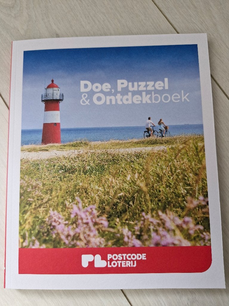 Postcodeloterij Doe puzzel en ontdekboek, Ophalen of Verzenden, Nieuw, Overige onderwerpen, Geschikt voor kinderen