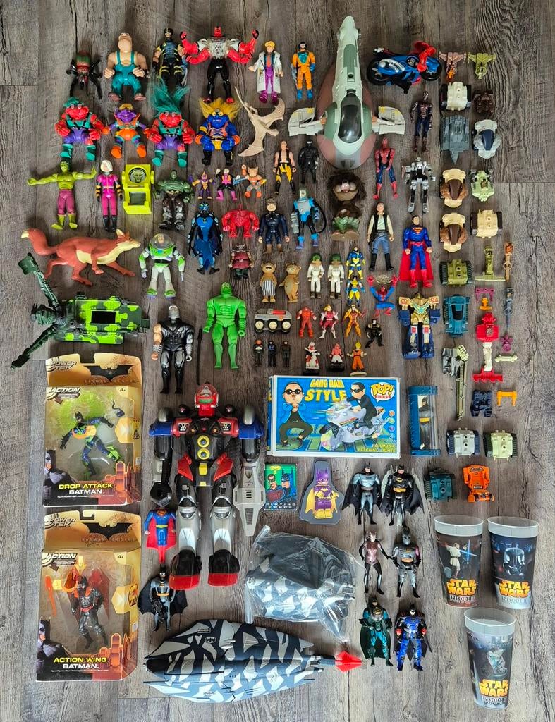 Batman/Biker Mice From Mars/X-Men/Star Wars/Trolls, Verzamelen, Poppetjes en Figuurtjes, Verzenden, Gebruikt