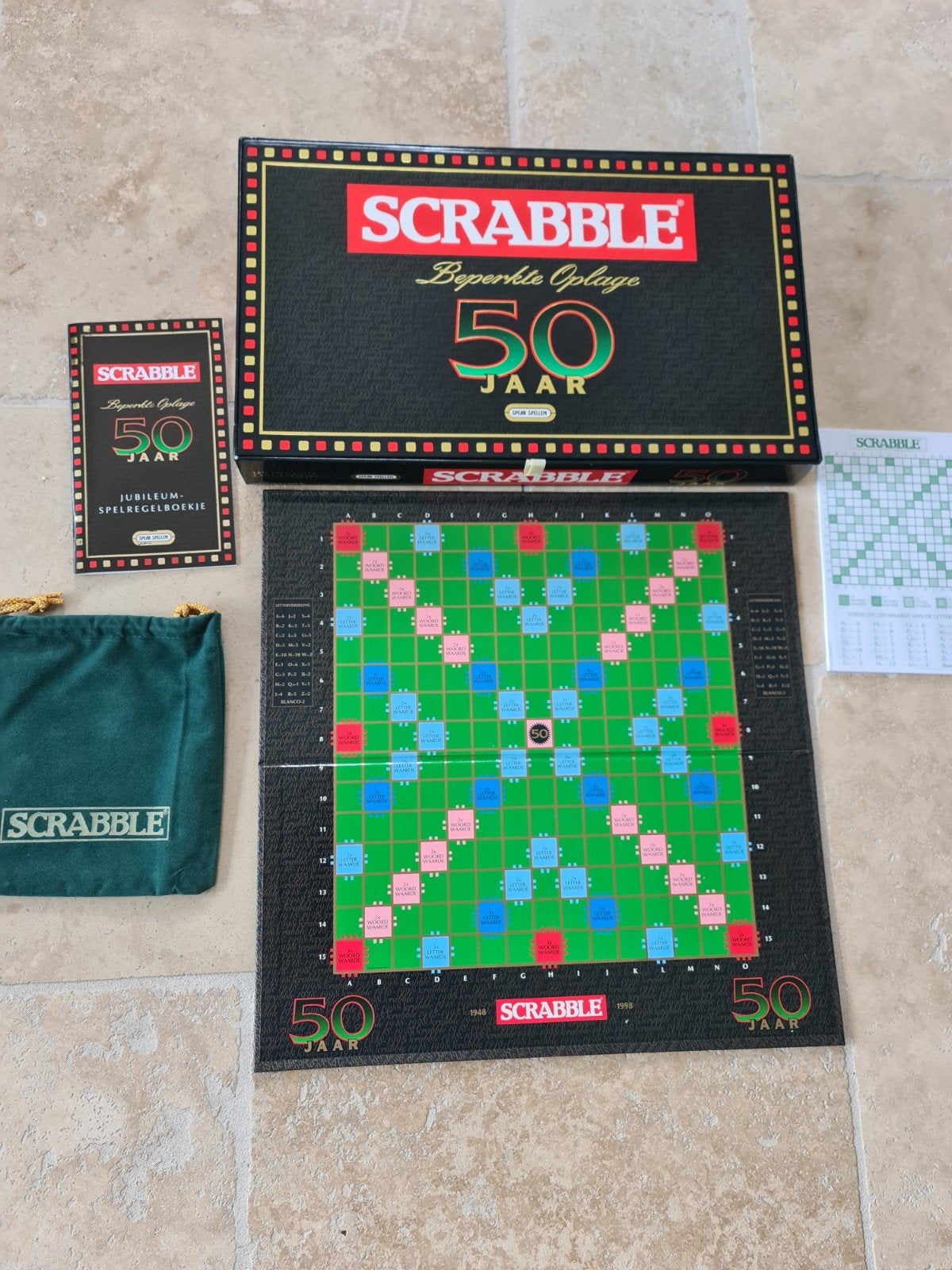 Scrabble de luxe jubileum uitgave, Ophalen of Verzenden