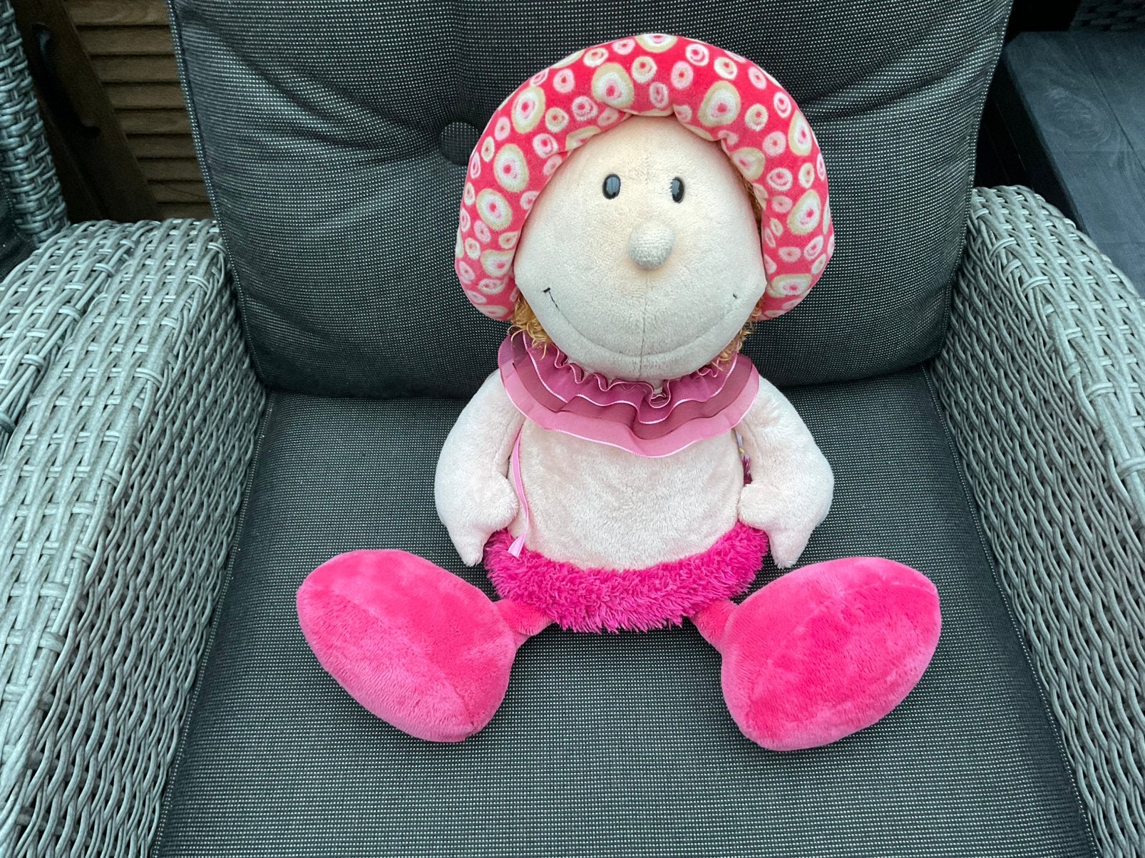 Nieuwe zgan grote NICI vlinder meisje knuffel 45cm, Ophalen, NICI, Overige karakters, Overige typen