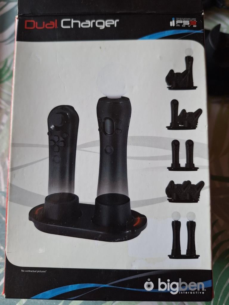 Bigben Dual Oplader voor PS3 Move/Navcon/Controller, Ophalen of Verzenden
