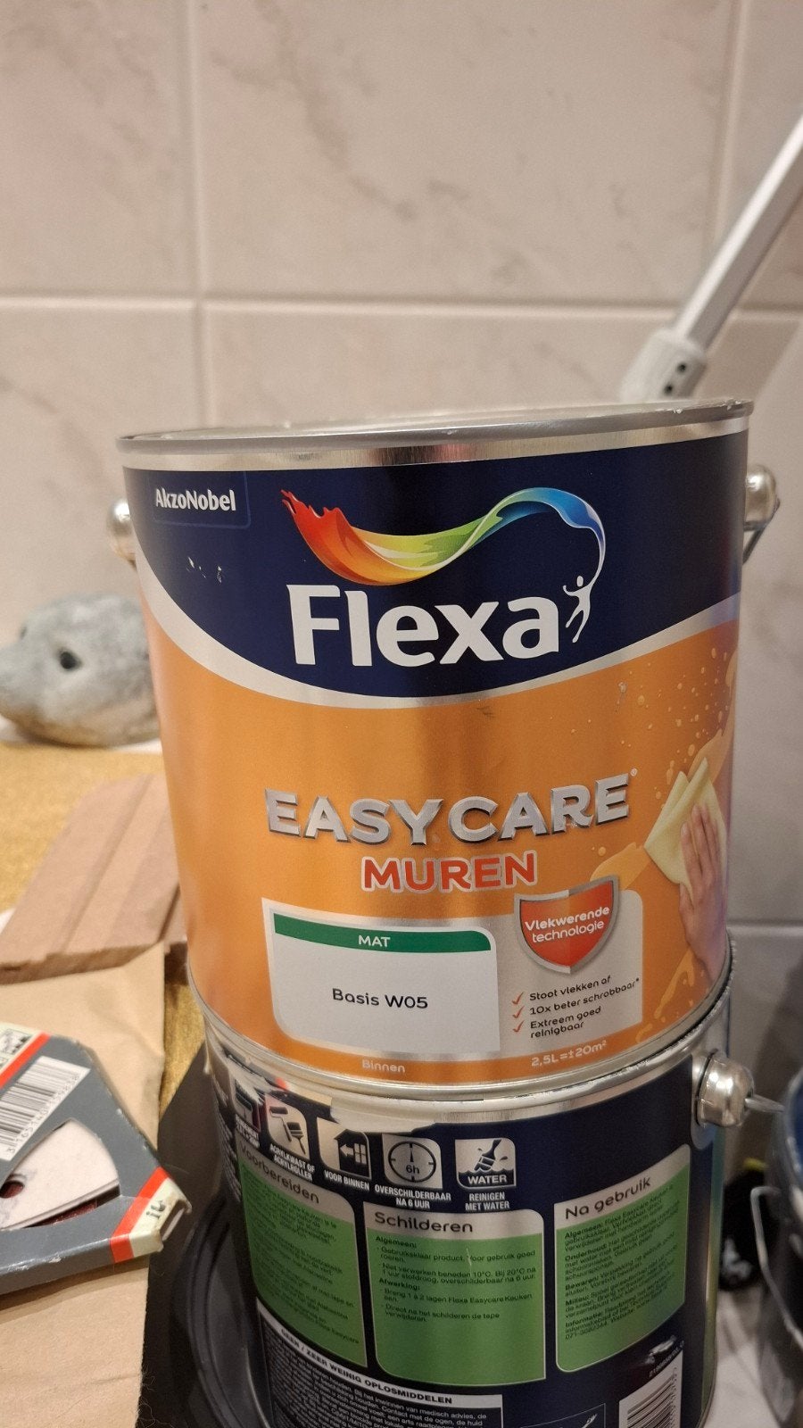 muurverf Flexacare, Ophalen, Overige kleuren, Nieuw, Verf