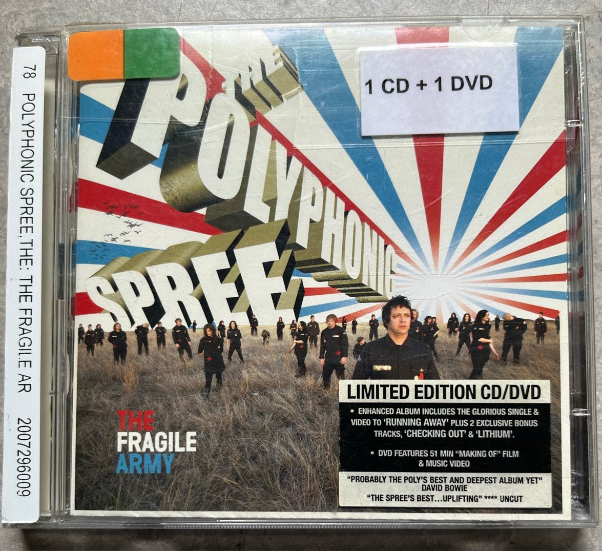 The Polyphonic Spree - The Fragile Army (CD/DVD psych.indie), Ophalen of Verzenden, Gebruikt, Poprock, Bonusmateriaal