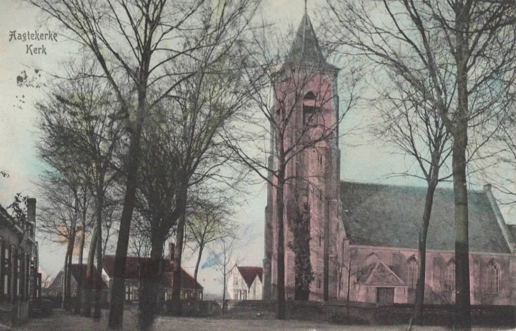 Aagtekerke Kerk, Verzenden, Voor 1920, Gelopen, Zeeland