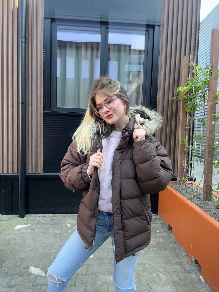 Winterjas, Ophalen of Verzenden, Zo goed als nieuw, Maat 38/40 (M), Zwart