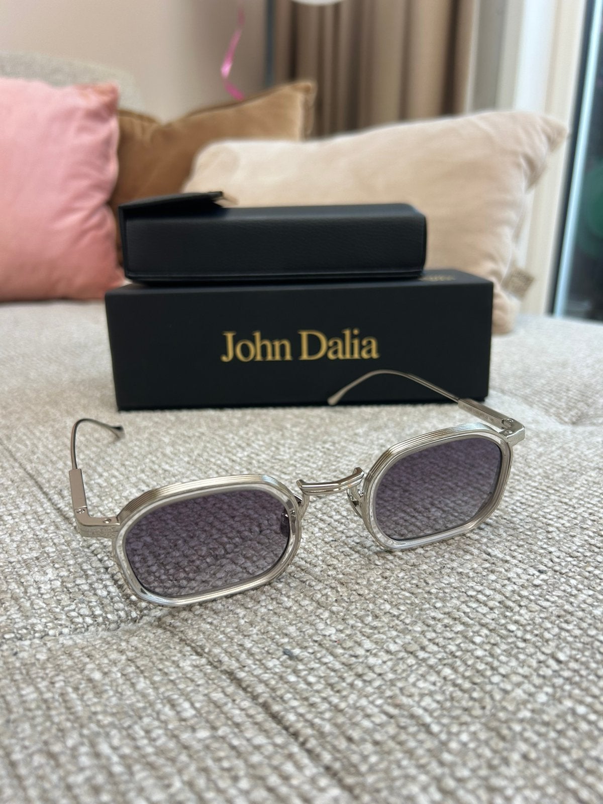 John Dalia Samuel silver grey Zonnebril, Overige merken, Zonnebril, Ophalen of Verzenden, Zo goed als nieuw