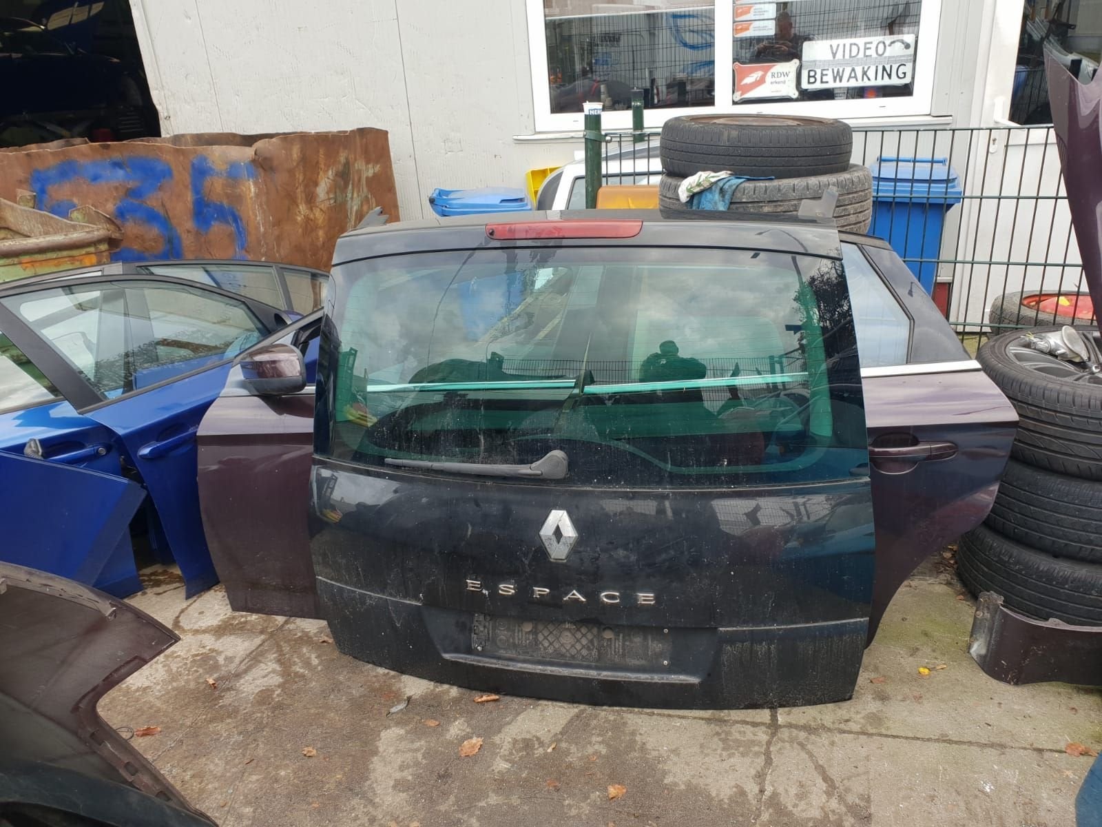 RENAULT ESPACE ACHTERKLEP BJ 2004 TOT 2009, Gebruikt, -, Ophalen of Verzenden, Achter