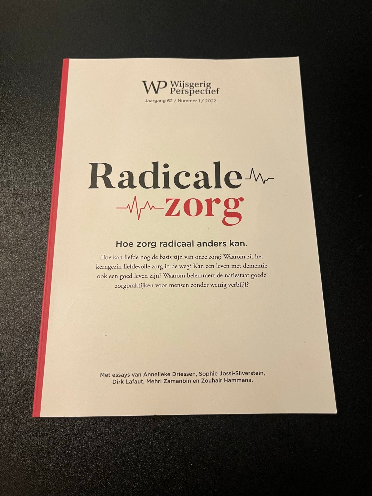 WP Wijsgerig Perspectief - Radicale Zorg, Ophalen of Verzenden, Nieuw
