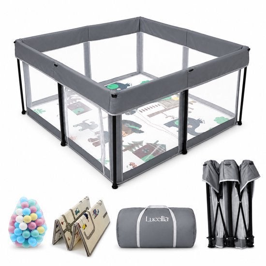 Lucellia Grondbox Baby - 125x125x70 cm - inklapbaar, Overige typen, Nieuw, Ophalen of Verzenden, Lucellia
