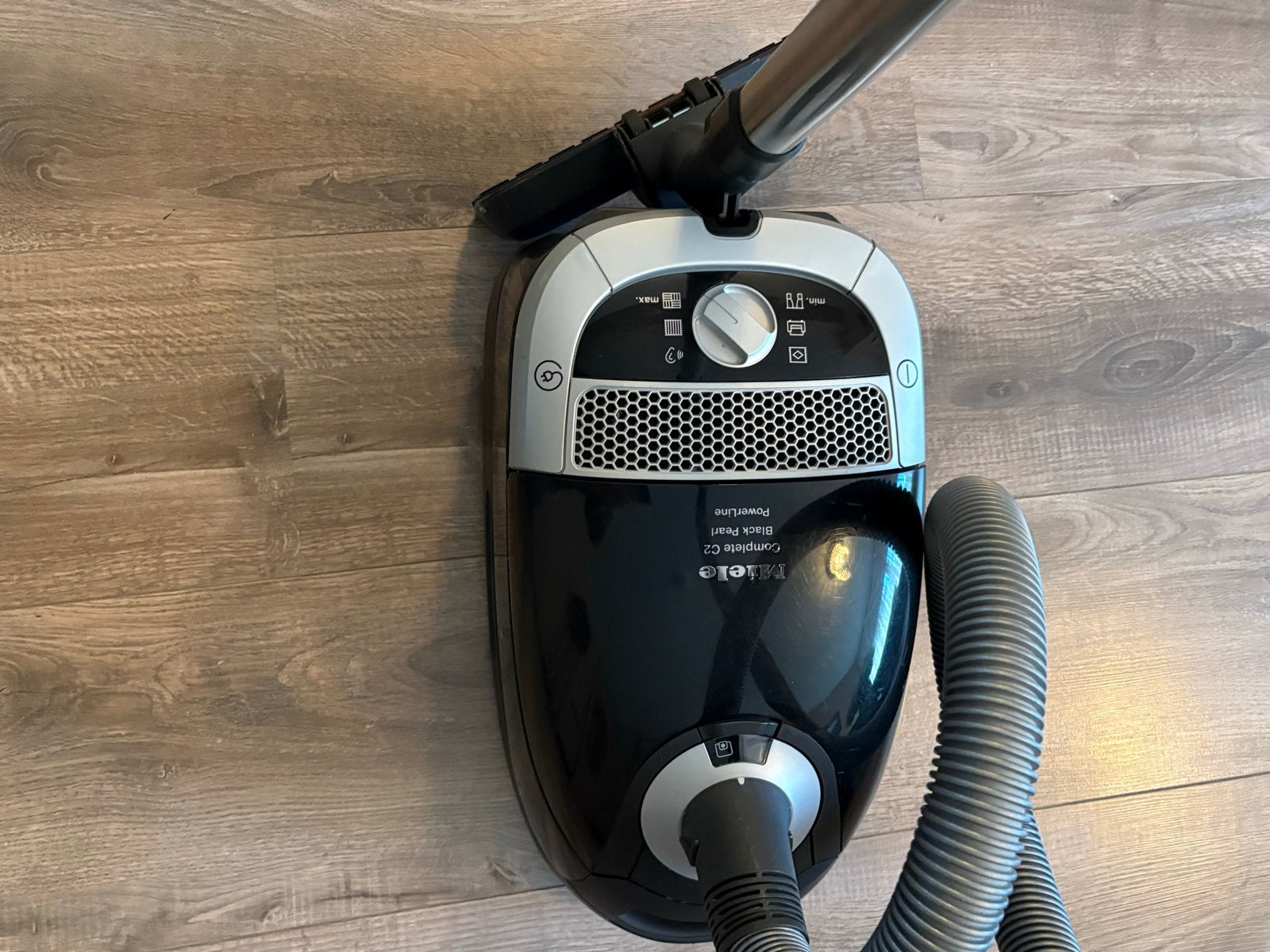 Miele Complete C2 Black Pearl PowerLine stofzuiger + 3zakken, Stofzak, Inclusief accessoires, Gebruikt, Ophalen of Verzenden