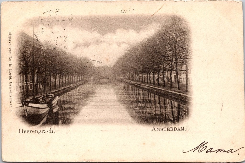 Herengracht - 12 oude ansichtkaarten, Ophalen of Verzenden, Voor 1920, Gelopen, Noord-Holland