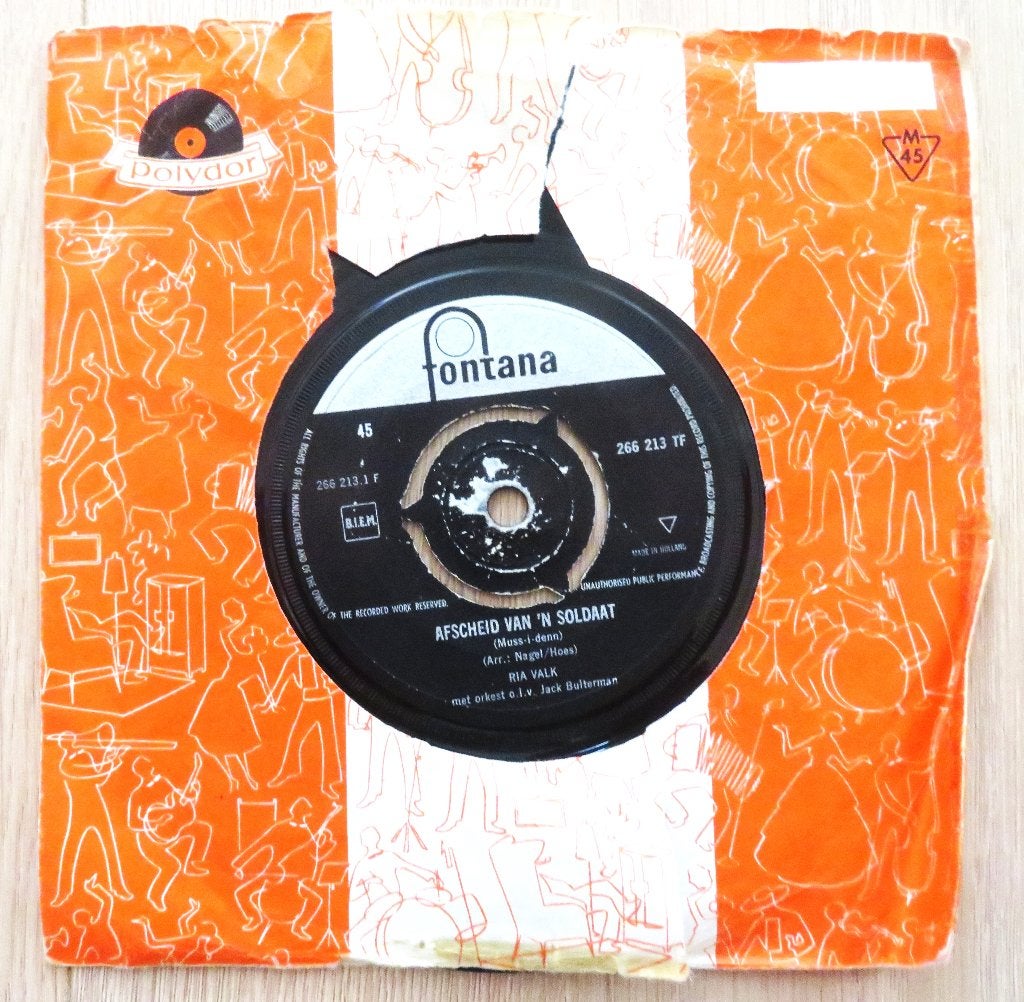 Vinyl single Ria Valk: Afscheid van 'n soldaat, Ophalen of Verzenden, LP