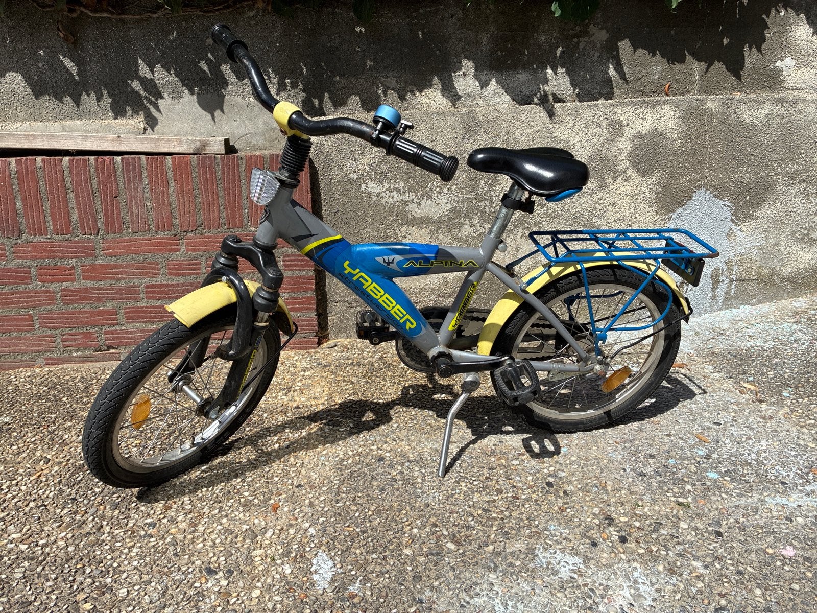 Alpina Yabber kinderfiets 16 inch, Fietsen en Brommers, Fietsen | Kinderfietsjes, Ophalen, Gebruikt, Terugtraprem, 16 tot 20 inch