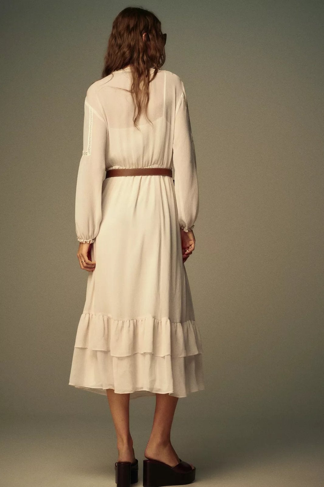 Zara jurk, Kleding | Dames, Ophalen of Verzenden, Nieuw, Beige, Overige typen