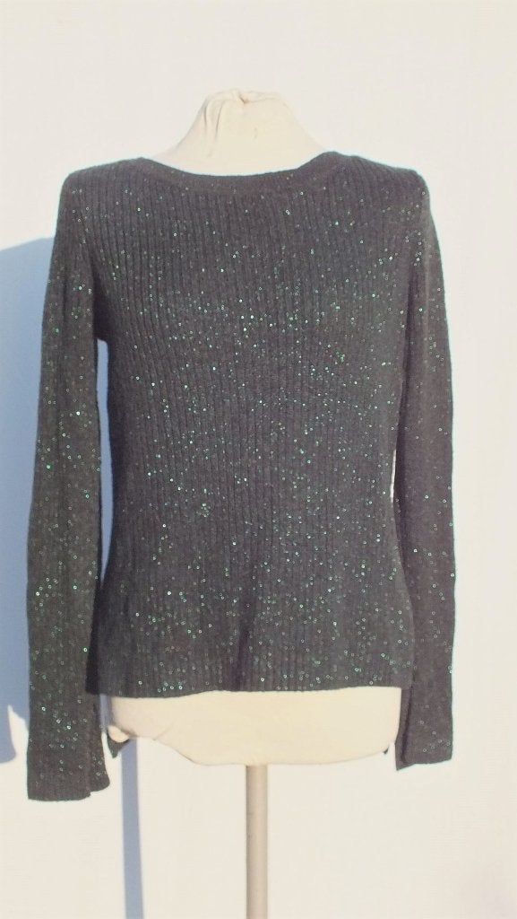 Groene trui met glitterdraad.Mt S.Merk H&M, ., Ophalen of Verzenden, Zo goed als nieuw, .