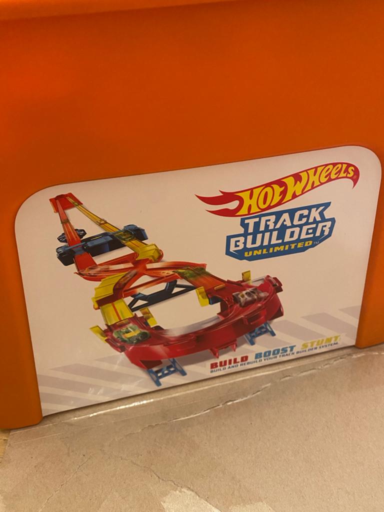 Hot Wheels Track Builder Unlimited Power Boost Box Racebaan, Racebaan, Zelf te bouwen, Ophalen of Verzenden, Zo goed als nieuw