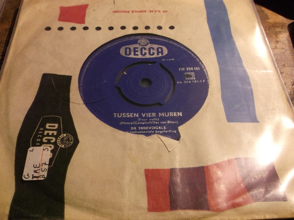 de trekvogels Tussen vier muren 286//, Ophalen of Verzenden, Gebruikt, 7 inch, Nederlandstalig