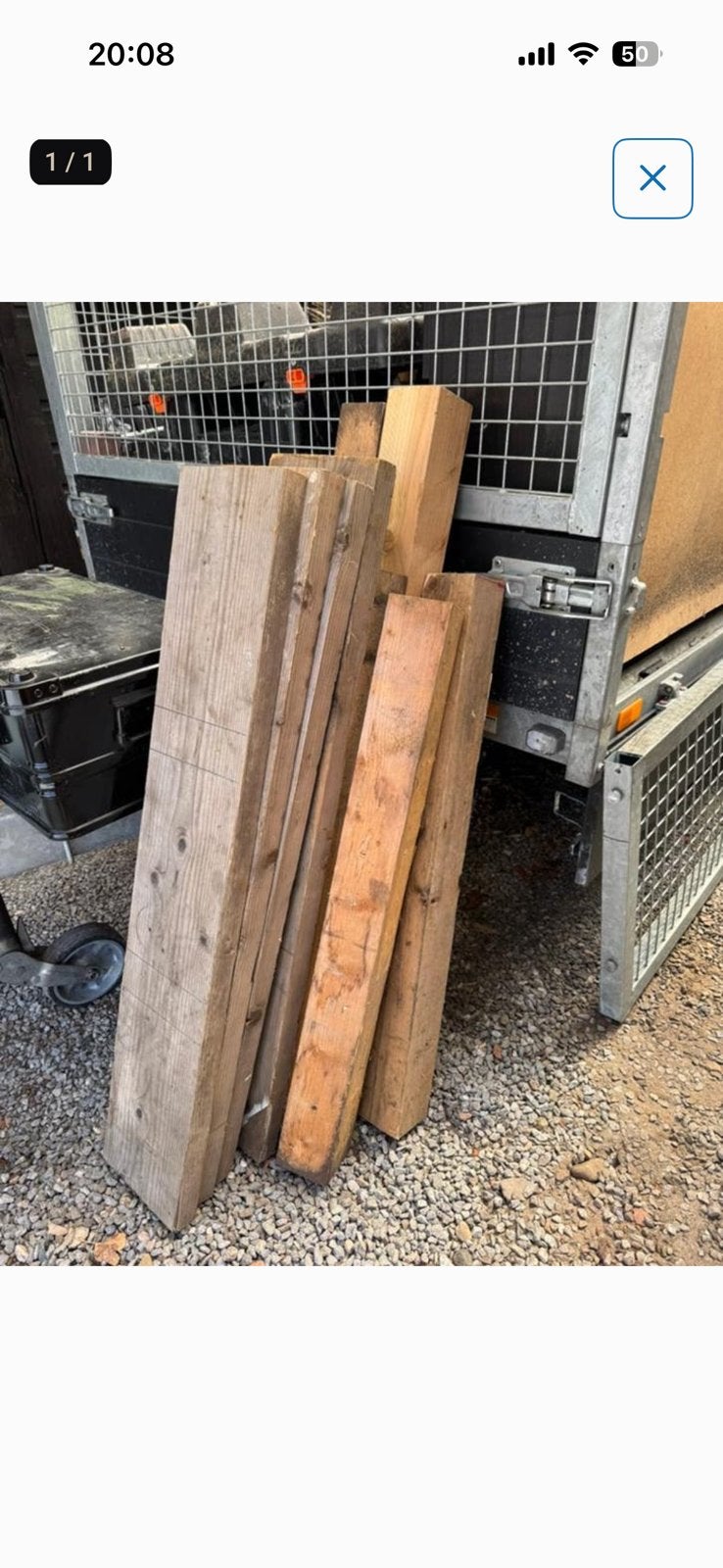Hout, Tuin en Terras, Ophalen, Gebruikt, Minder dan 180 cm, Planken