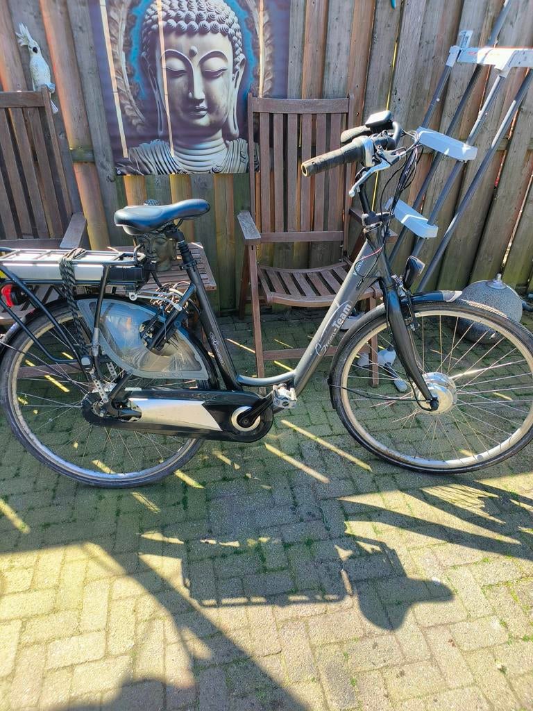 Mooie opknap electrische damesfiets, Fietsen en Brommers, Elektrische fietsen, Ophalen, Gebruikt, Overige merken