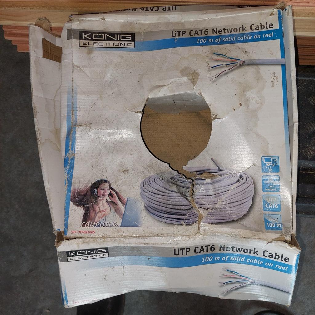 UTP Cat 6 netwerkkabel, Ophalen, Nieuw