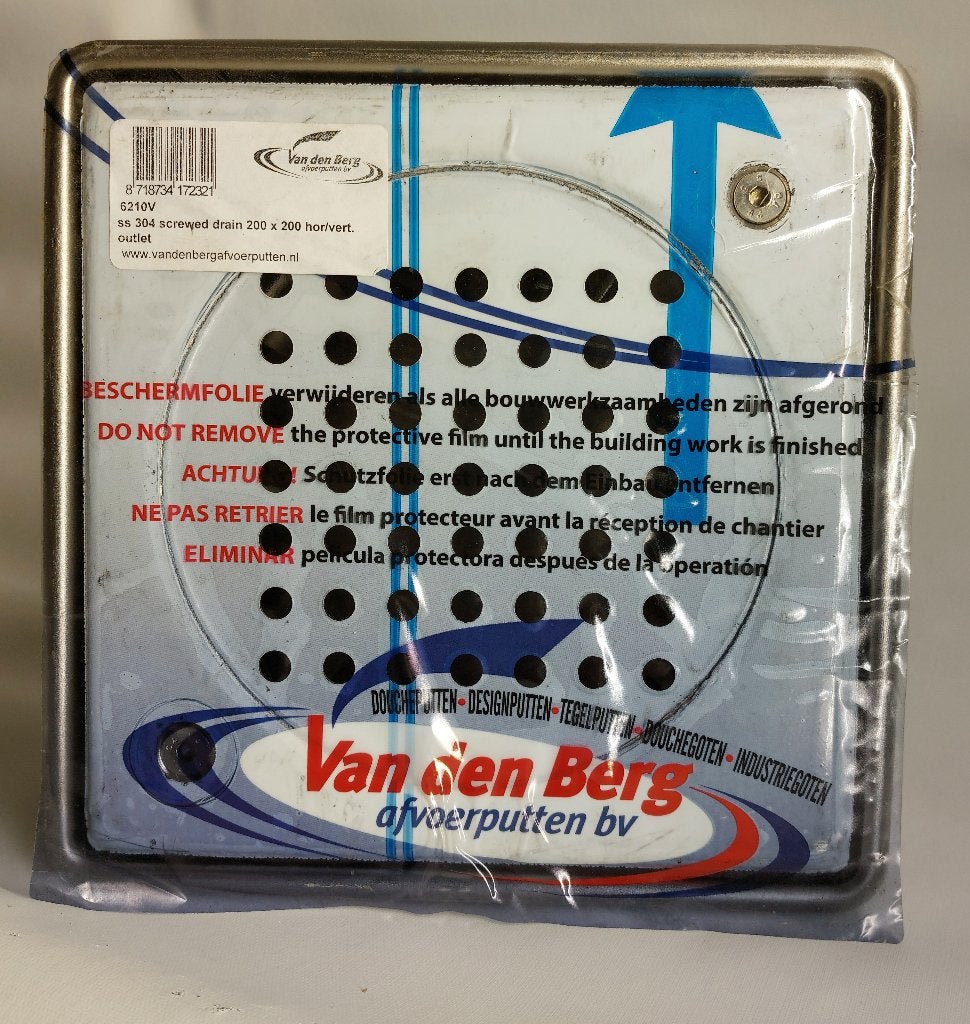 Afvoerputje voor in de vloer, Afvoer, Nieuw, Ophalen of Verzenden, Rvs