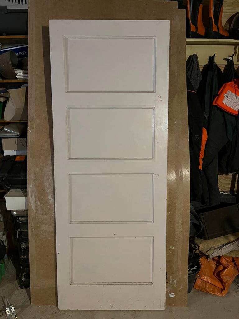Bruynzeel 4-vlaks paneeldeuren 83x211, Doe-het-zelf en Verbouw, Deuren en Horren, Gebruikt, 80 tot 100 cm, Binnendeur, Ophalen of Verzenden