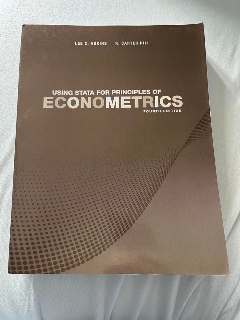 Using Stata for Principles of Econometrics - 4th Edition, Boeken, Ophalen of Verzenden, Gamma, Zo goed als nieuw, WO