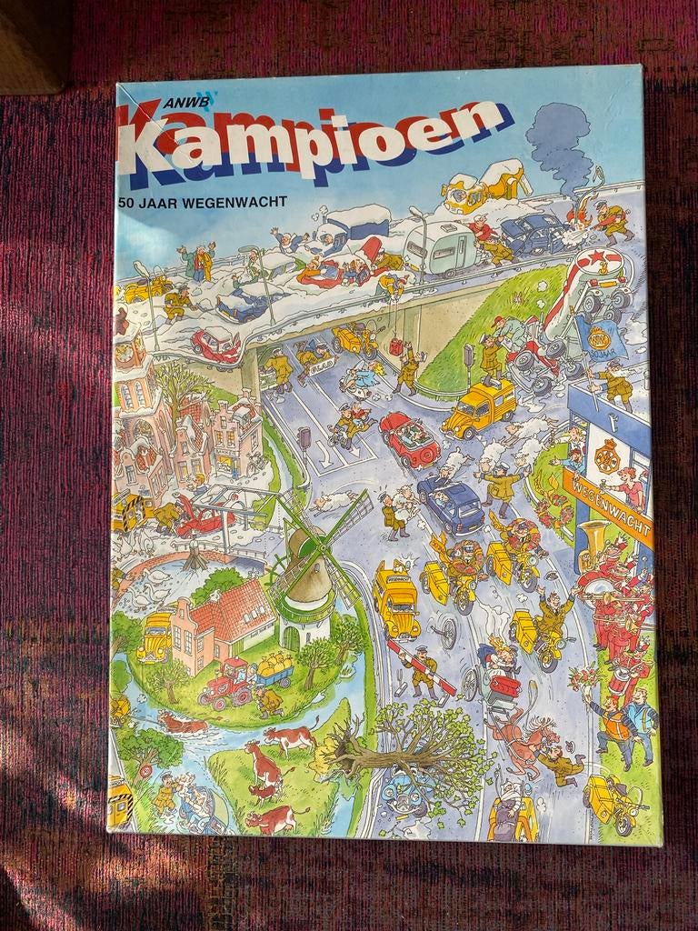 ANWB Kampioen 50 Jaar Wegenwacht Puzzel 1000 stukjes, Ophalen of Verzenden, 500 t/m 1500 stukjes, Gebruikt, Legpuzzel