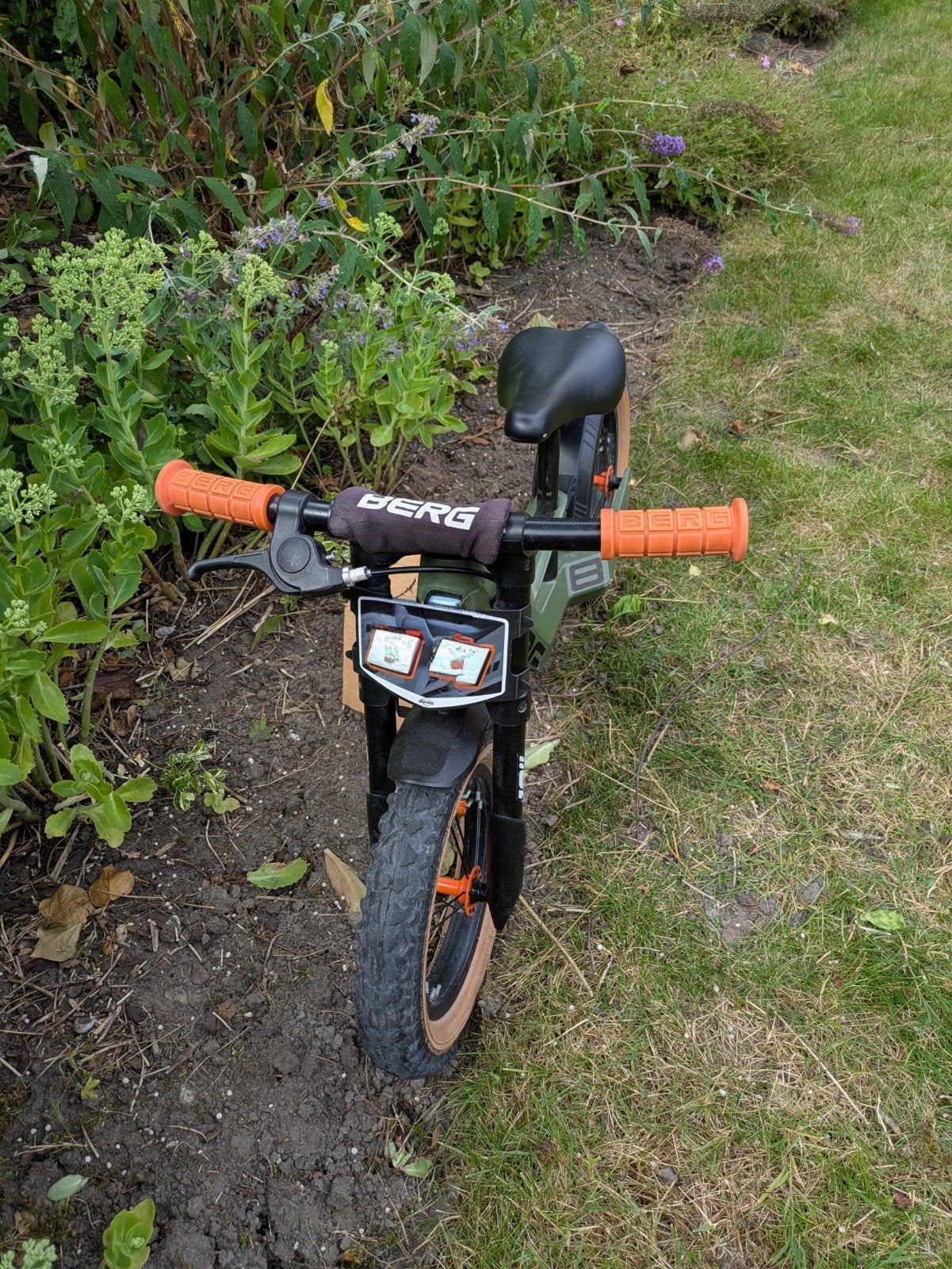 BERG Biky Trail Green loopfiets 12 inch met handrem, Gebruikt, Velgrem, Minder dan 16 inch, Ophalen
