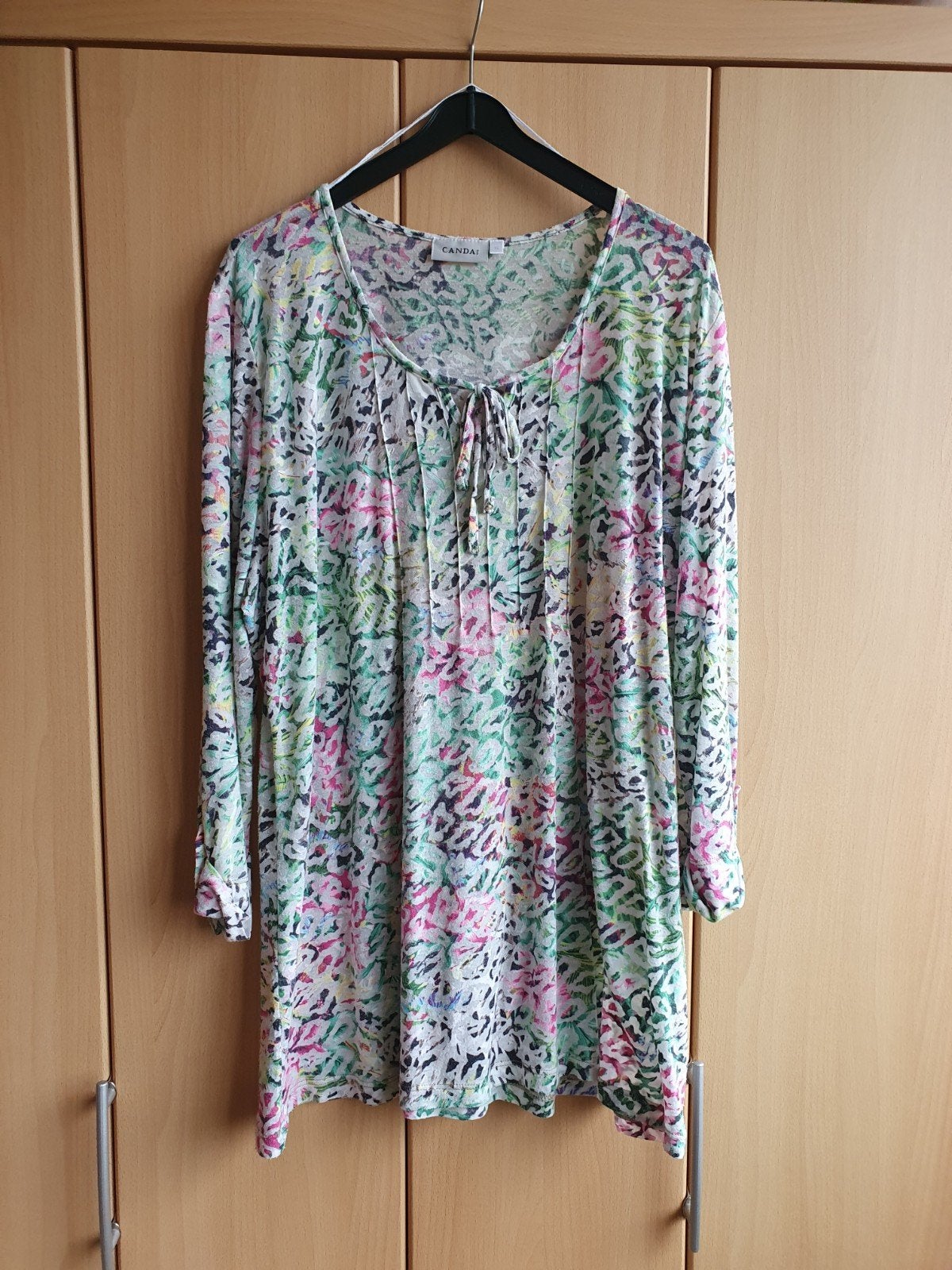 Canda XL Tuniek/Blouse met kleurrijke print XL, Meerkleurig, Maat 46/48 (XL) of groter, Ophalen of Verzenden, Gedragen