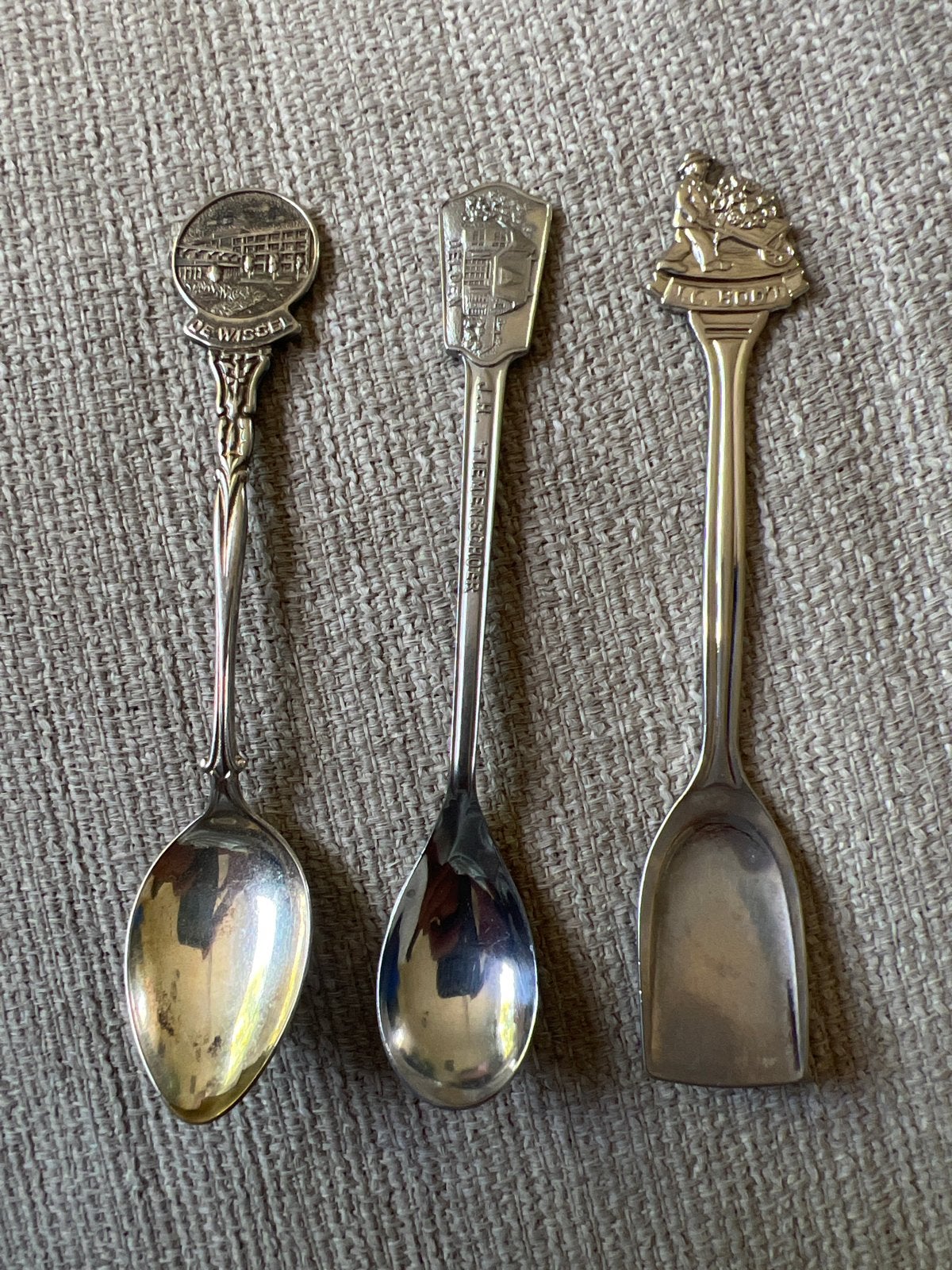 Set van 3 verzamel lepels: Elwezetta, Pako Meta, Wesel, Ophalen of Verzenden