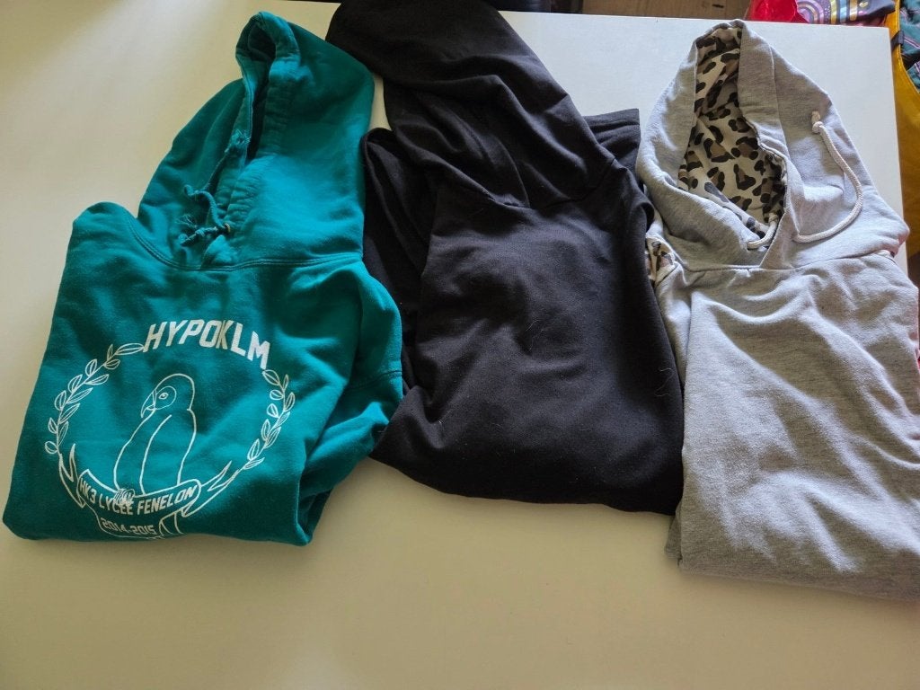 hoodie, Verzenden, Gedragen, Zwart