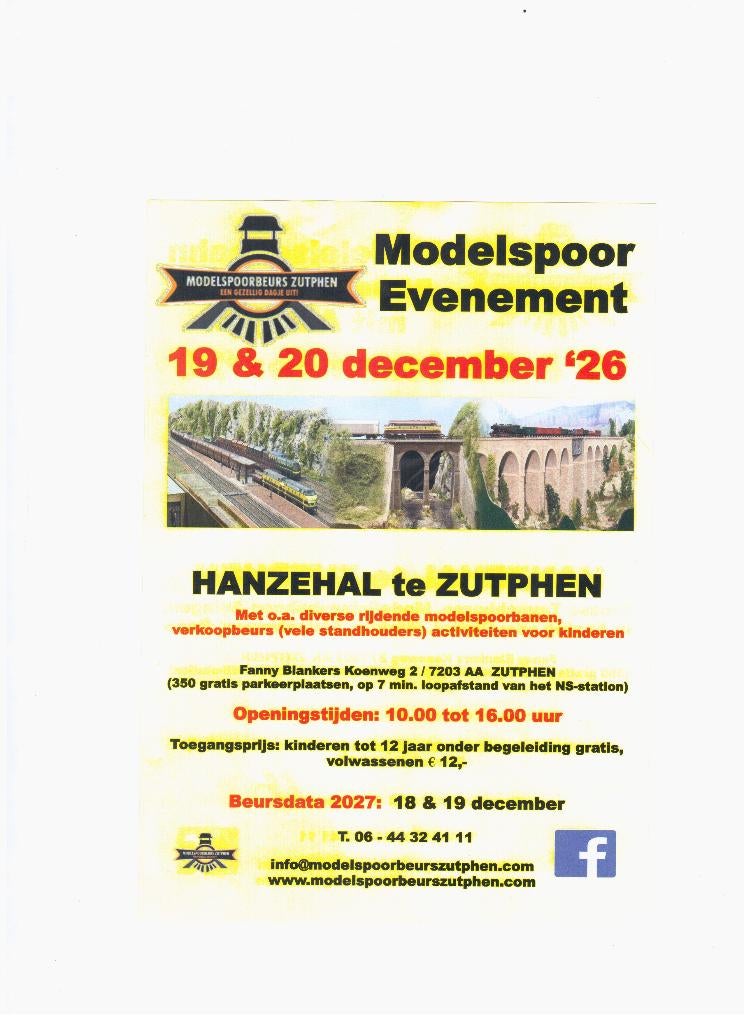 modeltrein beurs deelname, Gelijkstroom, Overige typen, Nieuw, Ophalen of Verzenden
