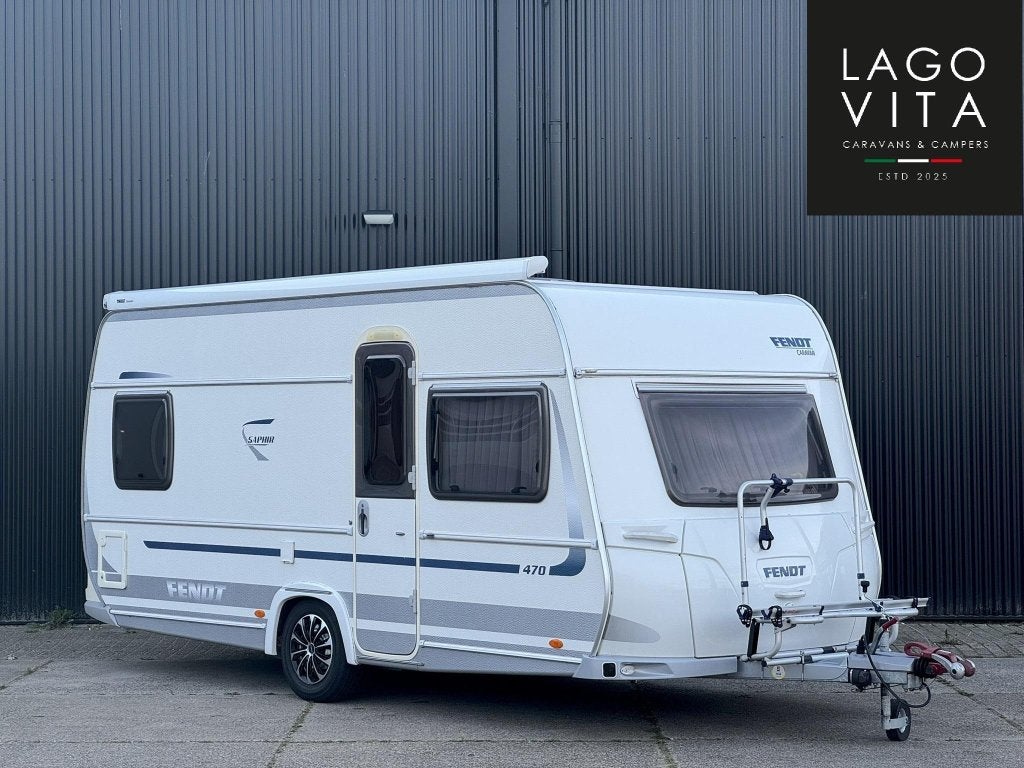 Fendt Saphir 470 TF | Mover | Tent | Luifel | Fietsendrager, Gewerbepark Ost 26 86690 Mertingen, Duitsland, Rondzit, Fietsenrek