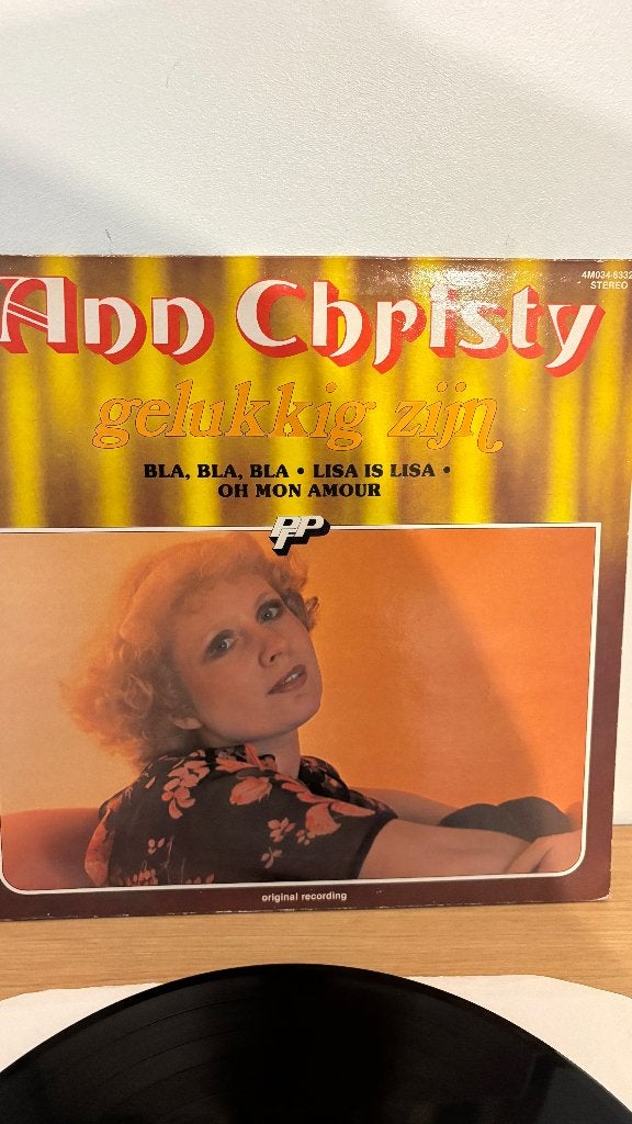 LP - Ann Christy - Gelukkig zijn, Gebruikt, Ophalen of Verzenden, Levenslied of Smartlap, 12 inch